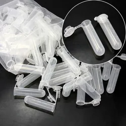 50Pcs/Lot 5ml Plastic Bottles Multi-purpose Clear Tube Empty Sample Storage Container Plastic Lightweight Tube Easy For Carry