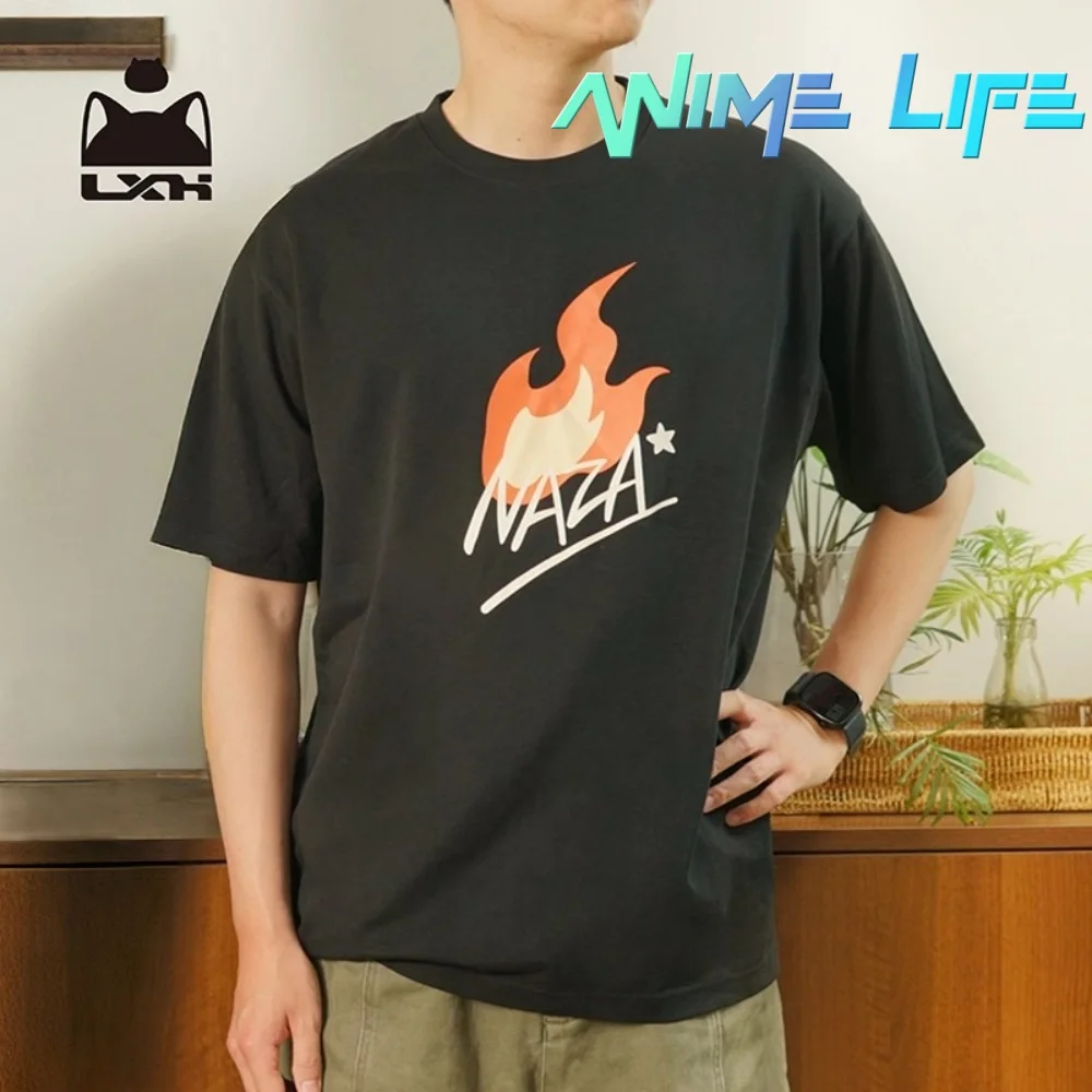 

Official Anime The Legend of Hei Xiaohei NAZA Official Movie Commemorative T-Shirt Loose Short Sleeves Cartoon Cosplay