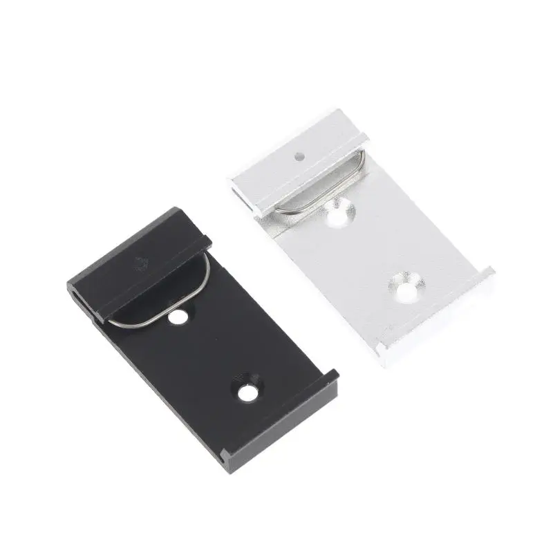 ✰✪25MM 35MM 45MM Metal DIN Rail Fixed Clamp Clip Relay Mounting Buckle Simple Fixing Rack With Mounting Holes