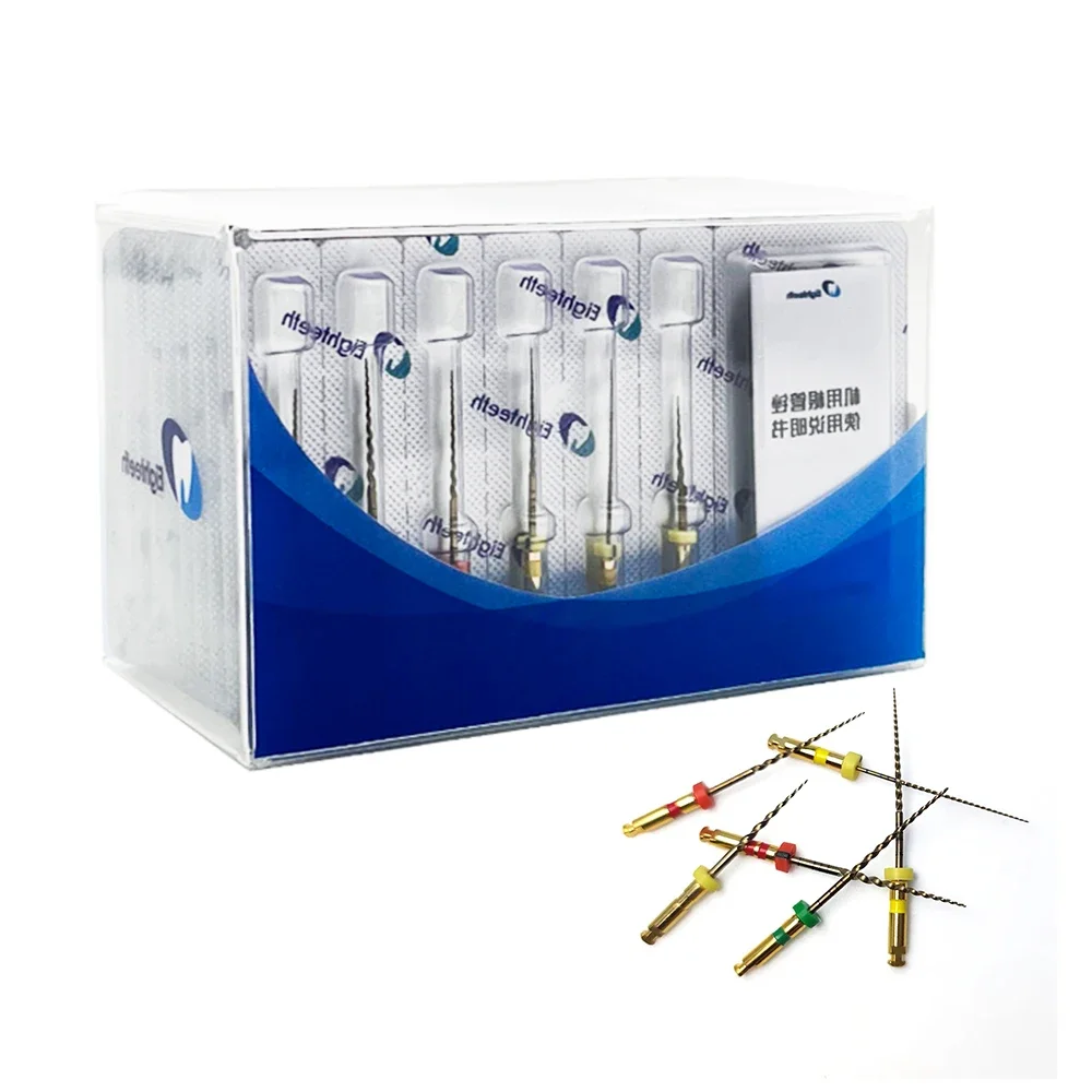 Eighteeth E-FLEX Gold 1pcs Dental Endodontic Rotary Files Heat-Activated Nickel-Titanium Files Dental Root Canal Files Materials