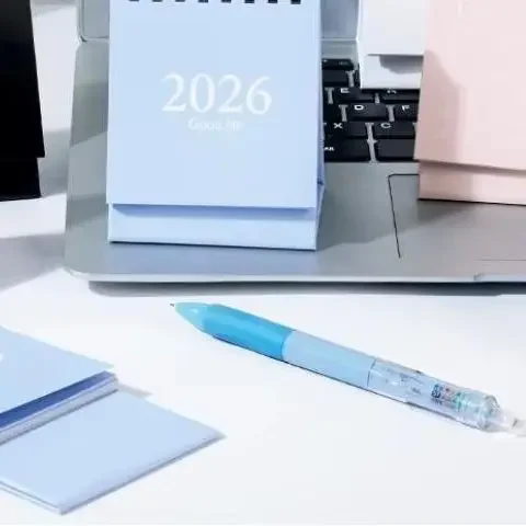 6 Styles 2025 Simple Style English Mini Desk Calendar Desktop Display Portable Calendar Desktop Decoration Handmade Diary Album