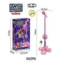 Kpop Demon Music Microphone Children's Toy with Light Microphone Can Play Songs Toy Halloween and Christmas gifts for children