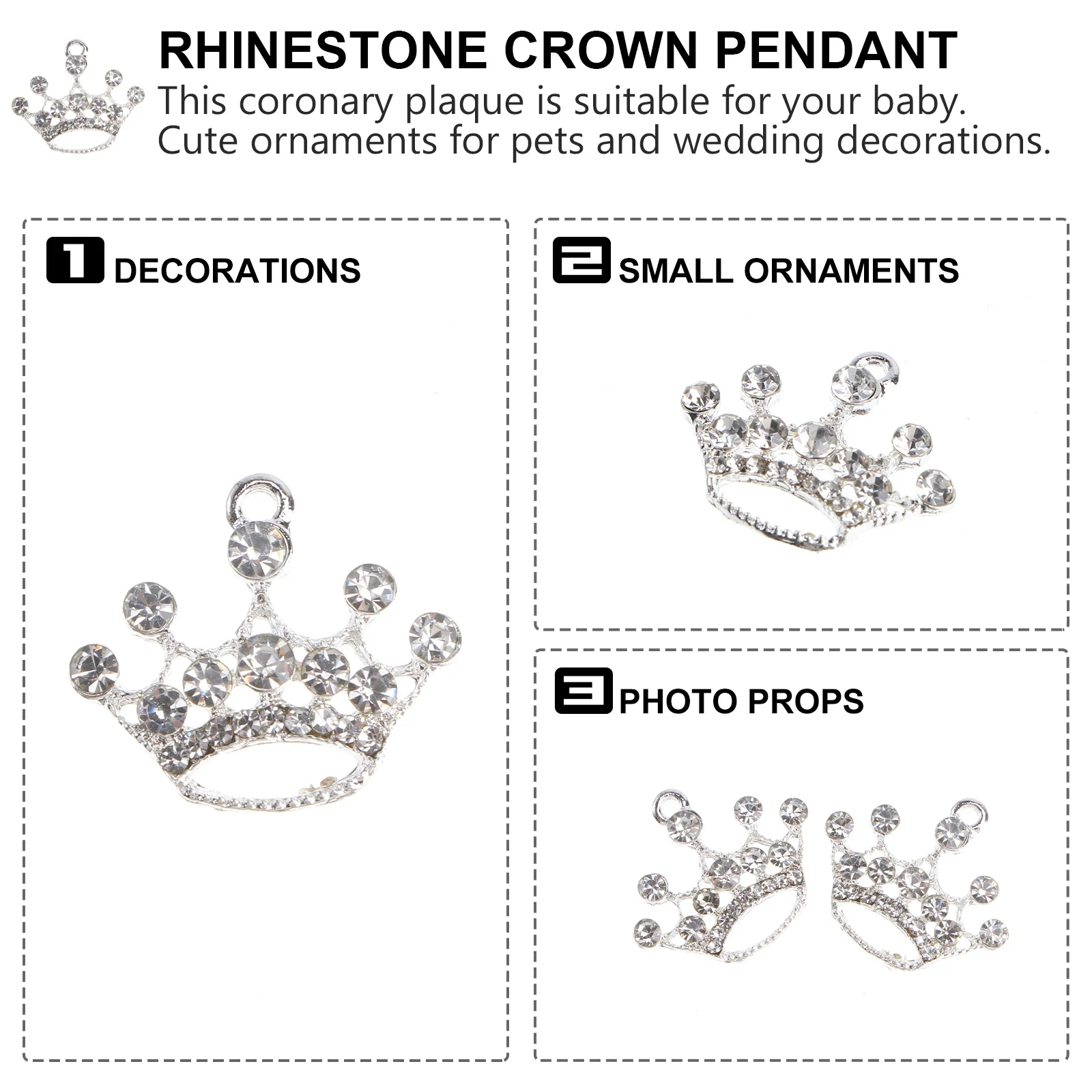 10 قطعة قلادة التاج سبيكة الحيوانات الأليفة زخرفة الكلب تاج الديكور صور الدعامة لوازم الحفلات الزفاف الحرفية سبيكة الحيوانات الأليفة حلية