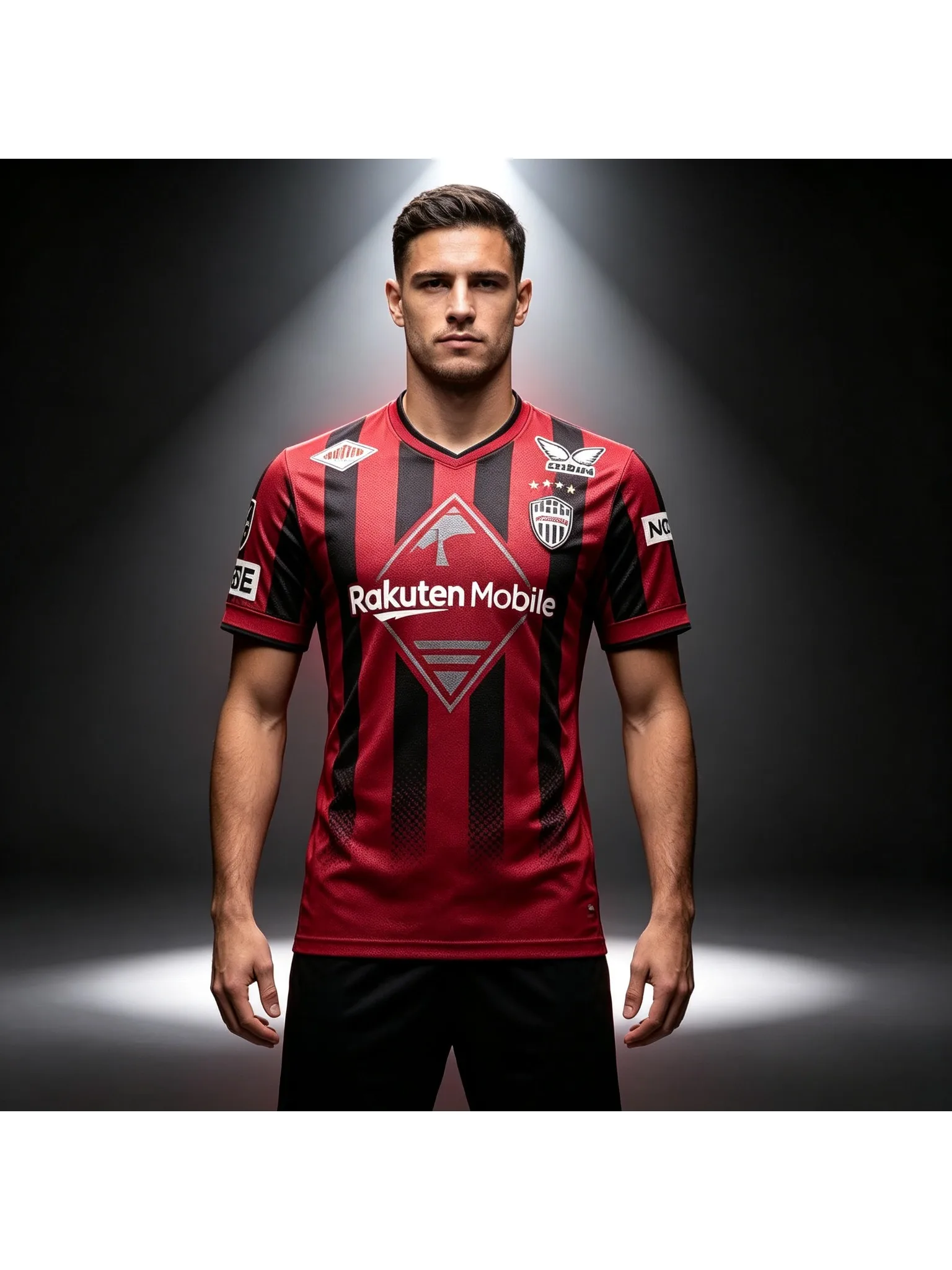 2026 New Vissel Kobe Style Soccer Fan Jersey, Unisex Quick Dry Breathable Sports Tee, Family Matching for Adults Kids