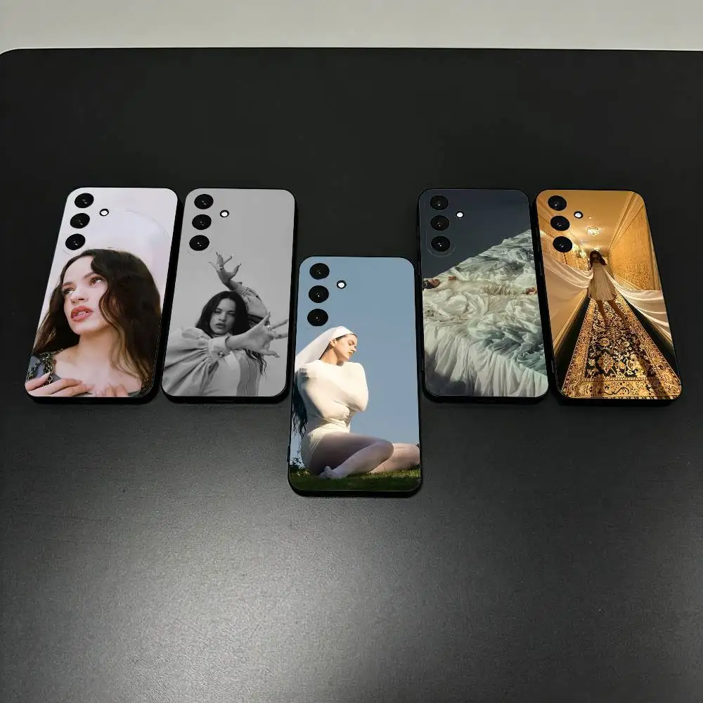 

Rosalia L-LUX S-Singer Black Shell Phone Case For Samsung Galaxy A73,A72,A71,A70,A53,A52,A51,Others Soft