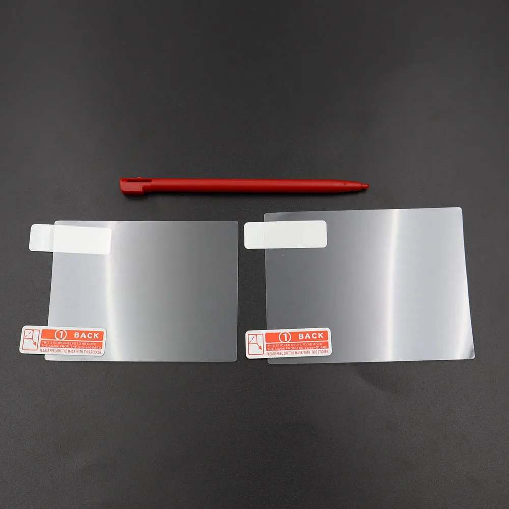 Nintend NDSi 스타일러스 펜 및 NDSi 용 스크린 보호기 용 2 세트 교체 스크린 보호 필름 + 터치 스크린 펜