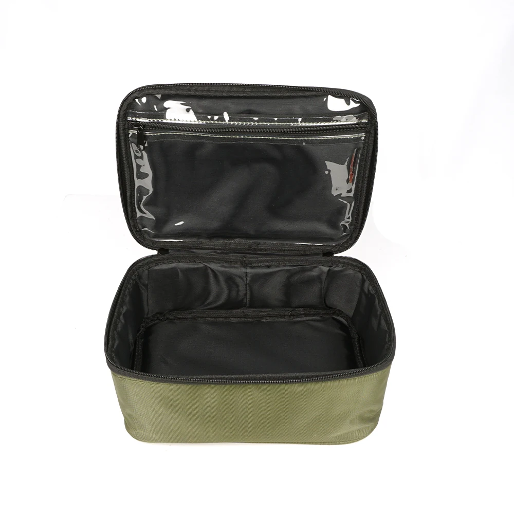 Hirisi الكارب حقيبة الصيد دائم بولي كلوريد الفينيل أكسفورد النسيج مقاوم للماء سعة كبيرة متعددة جيب بكرة السمك إغراء تخزين معالجة الملحقات #2
