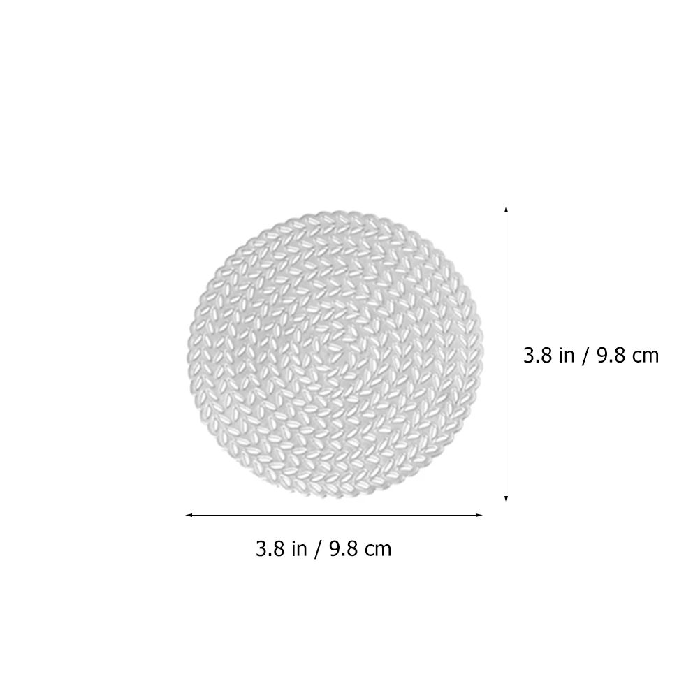 

6Pcs Creative Hollow Wheat Floral Coasters PVC Table Placemat Heat Insulation Mat for Home Decor Festive Ornaments