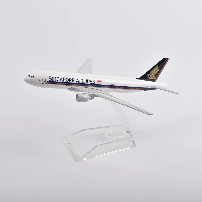 JASON TUTU Singapore Airlines Boeing 777 A380 Aircraft Model 1/400 Scale Diecast Metal 16CM Miniature Authentic Collectible Gift
