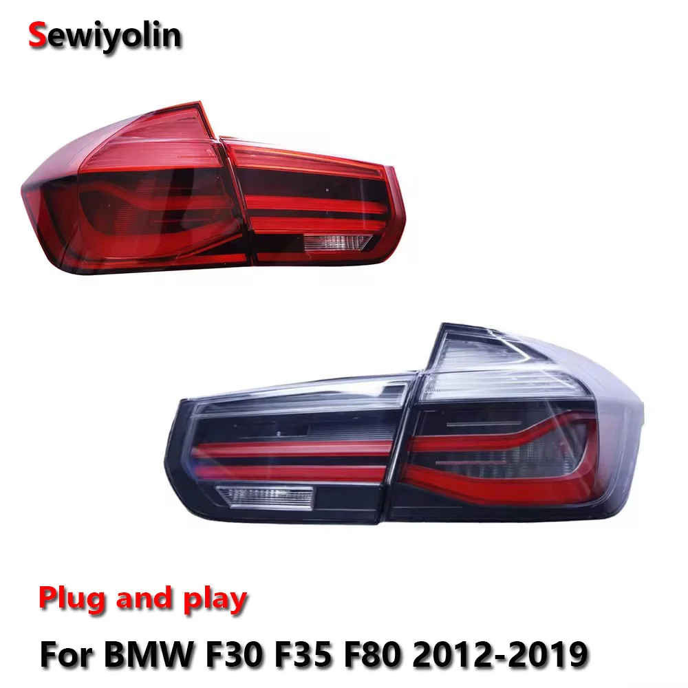 Car Accessories LED Tail Lights For BMW F30 F35 F80 2012-2019 DRL Fog Rear Trailer lamps Turning Signal Voiture Plug And Play