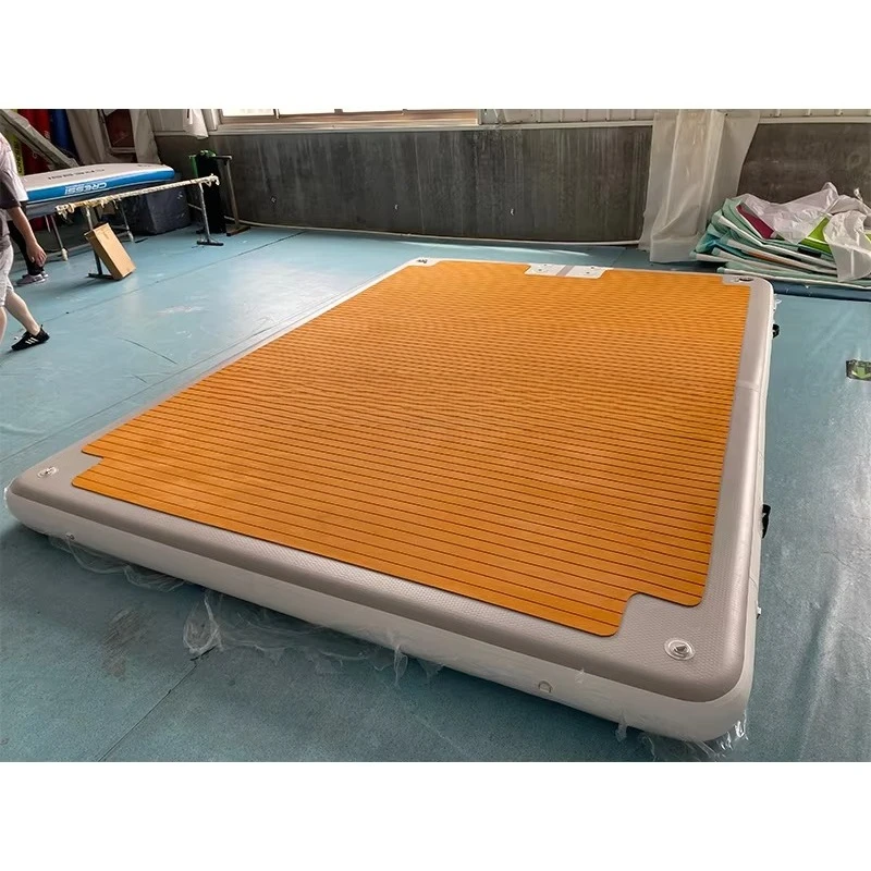 Leisure Land Inflatable Swim Island Floating Raft Inflatable Water Jet Ski Dock Floats Platform for Sale view 3