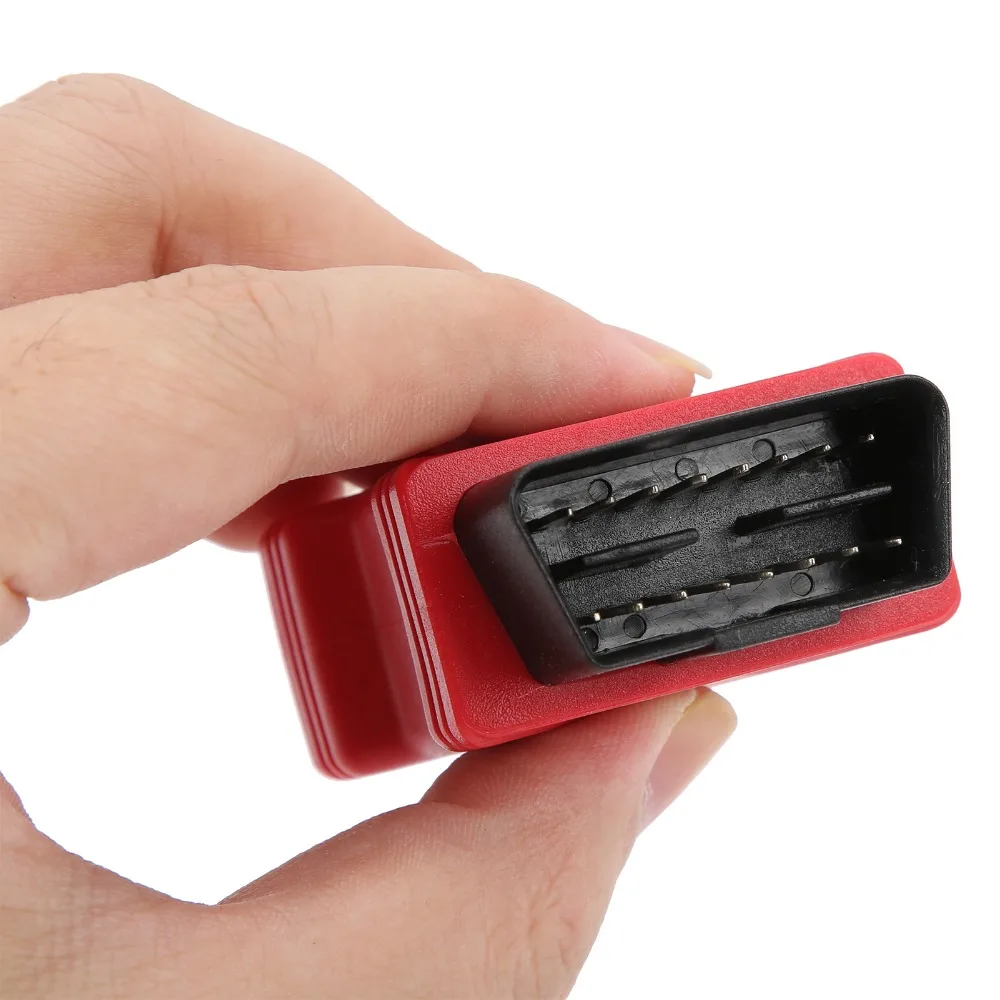 16 Pin OBD2 Diagnostic Adapter Plug and Play ABS Housing OBDII Adapter Resist Wear Diagnostic Replacement Connector