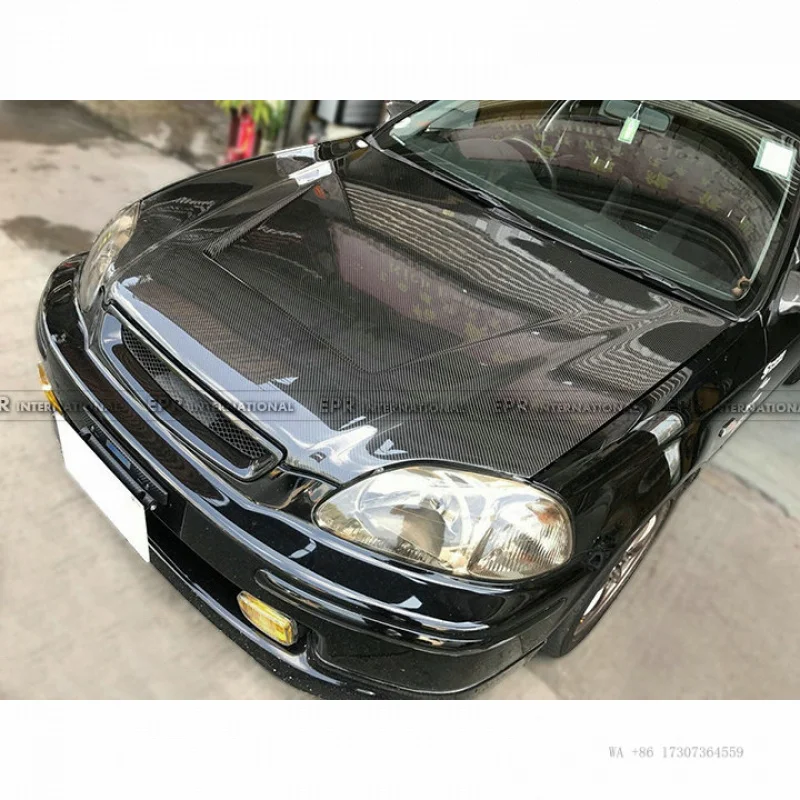 

Hot for Honda Civic EK9 carbon fiber modification VENTE model front hood engine cover