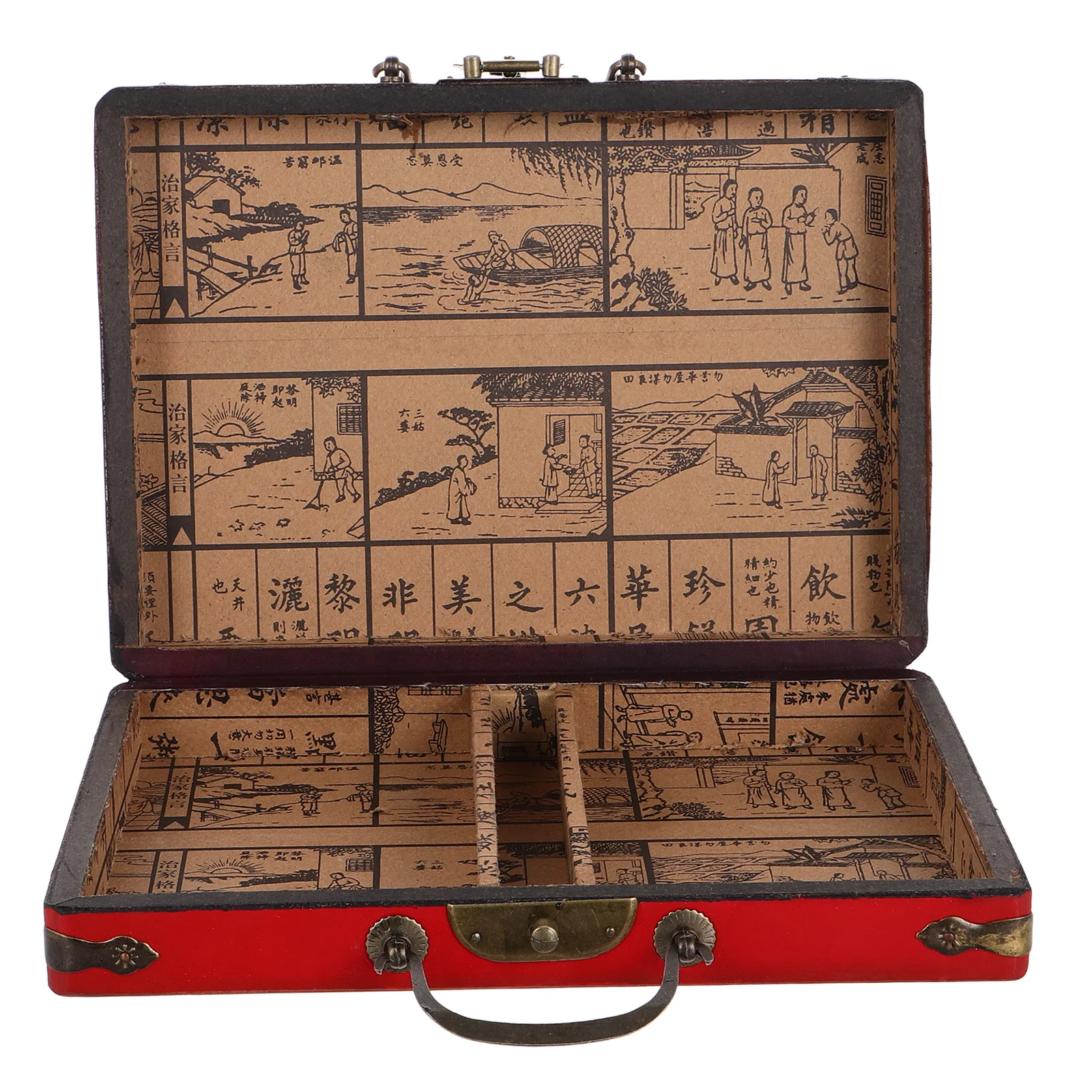 

Mahjong Box Large Capacity Storage Container Household Tools Box Smooth Edges Sturdy Material Versatile Use Entertainment