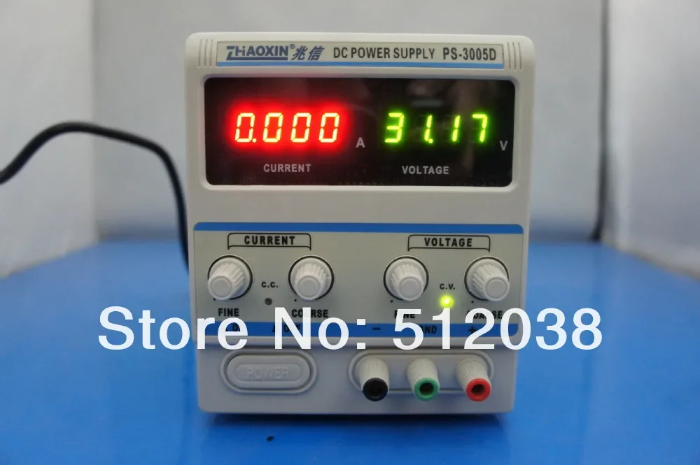 

ZhaoXin PS-3005D Variable 30V 5A DC Power Supply Lab Grade 1mA