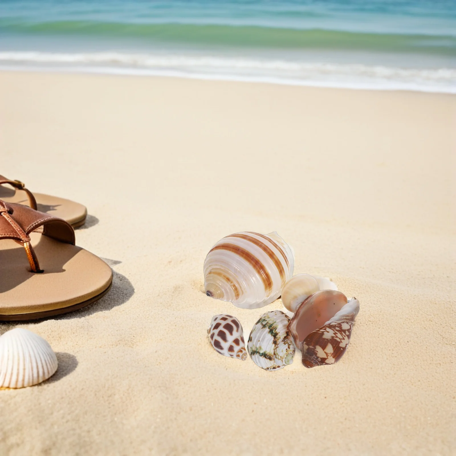 

6pcs Natural Seashells For Decorating: Conch Shell Aquarium Decor Habitat Hides For Hermit Crabs Mini Seashells Fish Tank