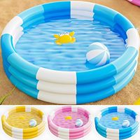 3 Rings Kiddie Pool for Toddler，Kids Swimming Pool, Inflatable Baby Ball Pit Pool, Small Infant Pool