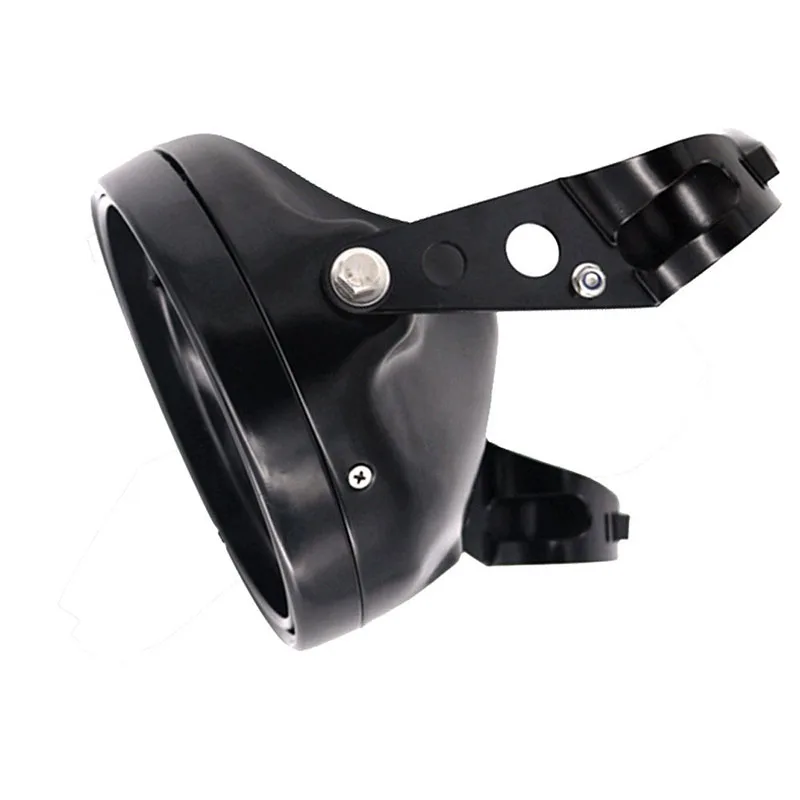 

7" Inch Headlight Housing Shell Lamp Bracket Bottom Mount Bucket For Honda CB400 Hornet Suzuki Kawasaki Yamaha Cafe Racer