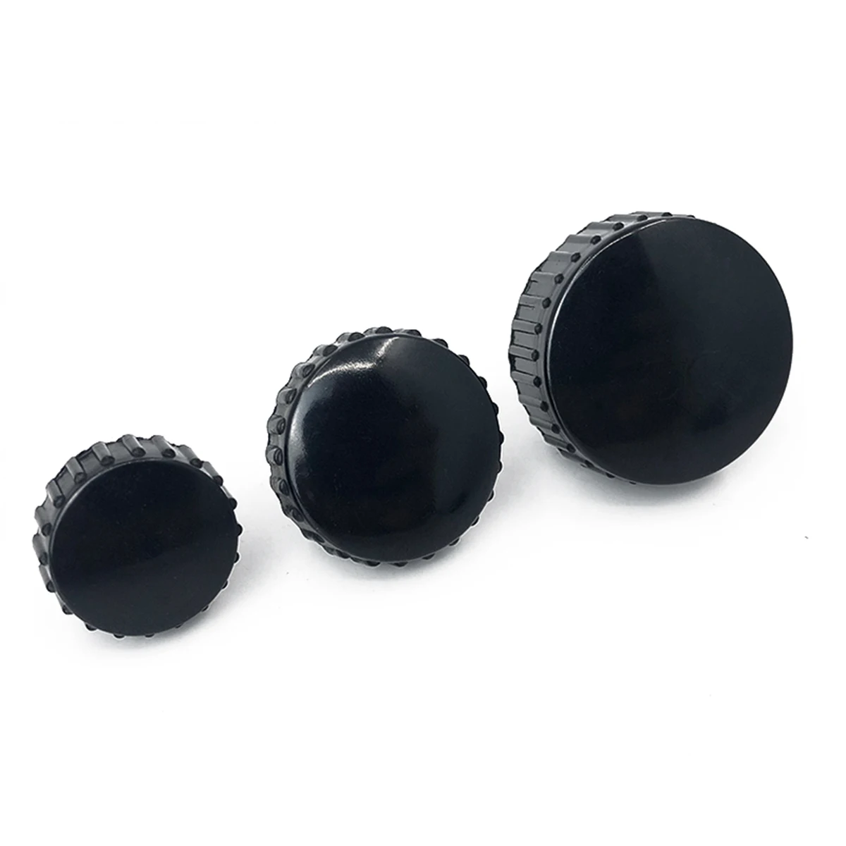 Bakelite Round Head Straight Knurled Manual Nut Knob With Copper Core Inner Thread 5M6M8M10