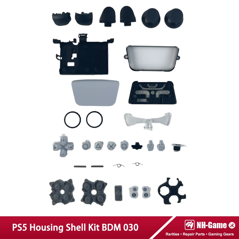 Kit guscio alloggiamento per controller PS5 BDM-030 Cover posteriore anteriore L1 L2 R1 R2 Trigger Sostituzione supporto telaio interno
