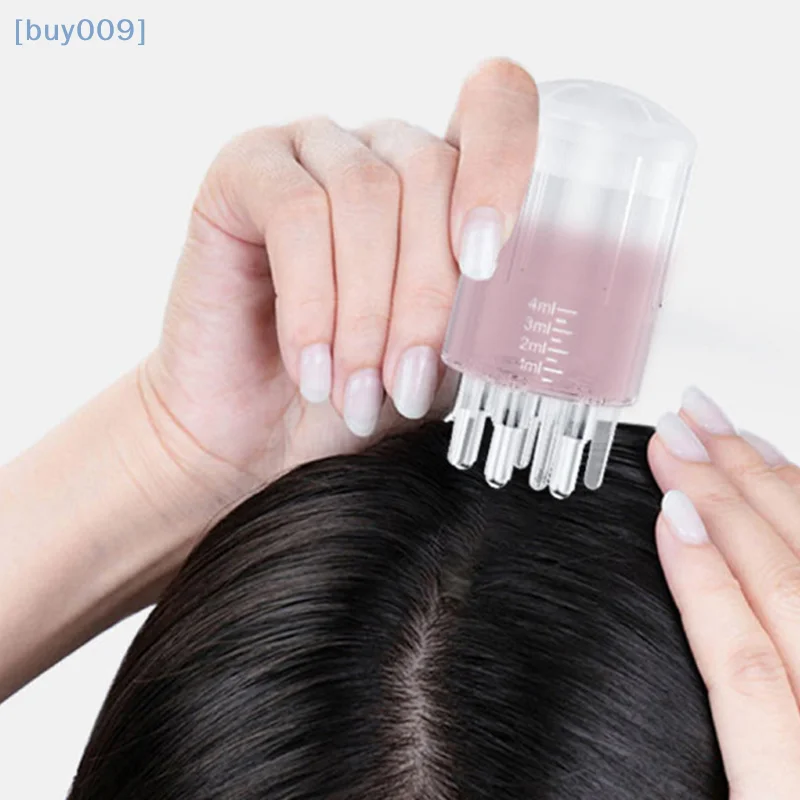【buy009】مشط سائل لأداة توزيع فروة الرأس لعلاج فروة الرأس، مشط تدليك توجيه سائل، زيت مصل نمو الشعر
