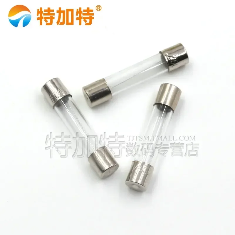 6x30 Glass Fuse 250V Multiple Amp Ratings - 0.5A to 10A Fast Acting Fuse for Electrical Circuit Protection