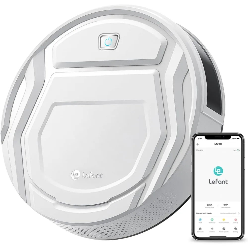 Robot Vacuum Cleaner, Tangle-Free, Strong Suction, Slim, Low Noise, Automatic Self-Charging, Wi-Fi/App/Alexa Contro