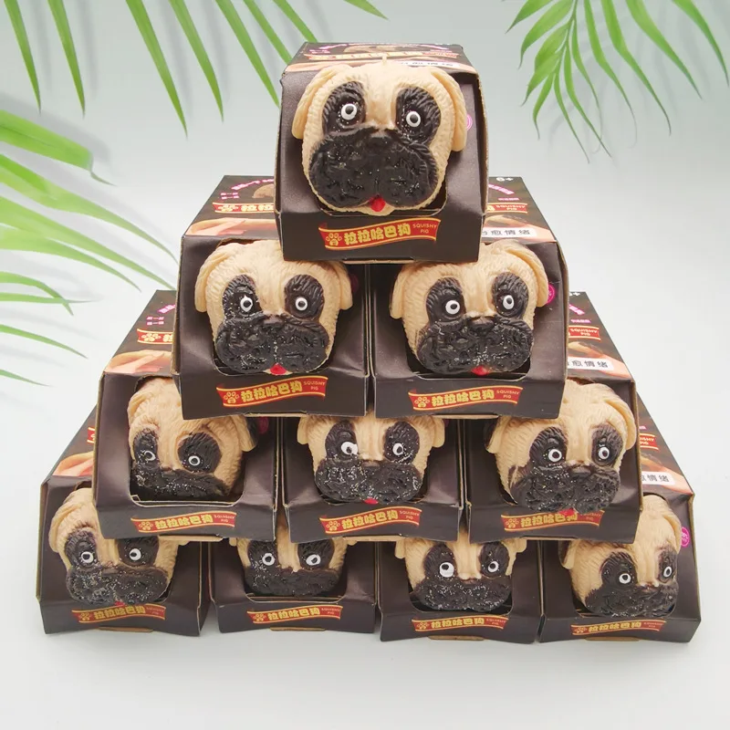 Stretch deform simulate a bulldog  squeeze a toy to relieve emotions slow rebound vent anger small gift Wholesale