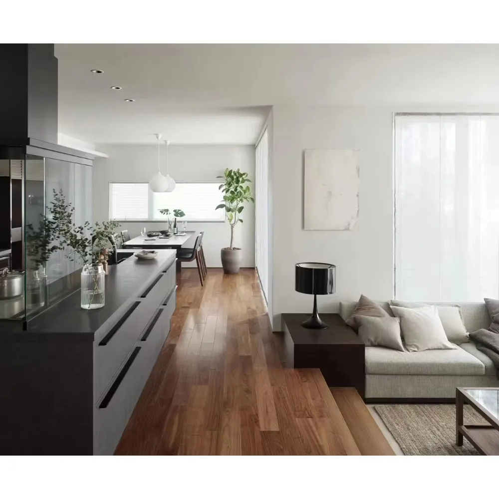 Customized version12mm eco-friendly multi-layer brushed oak flooring