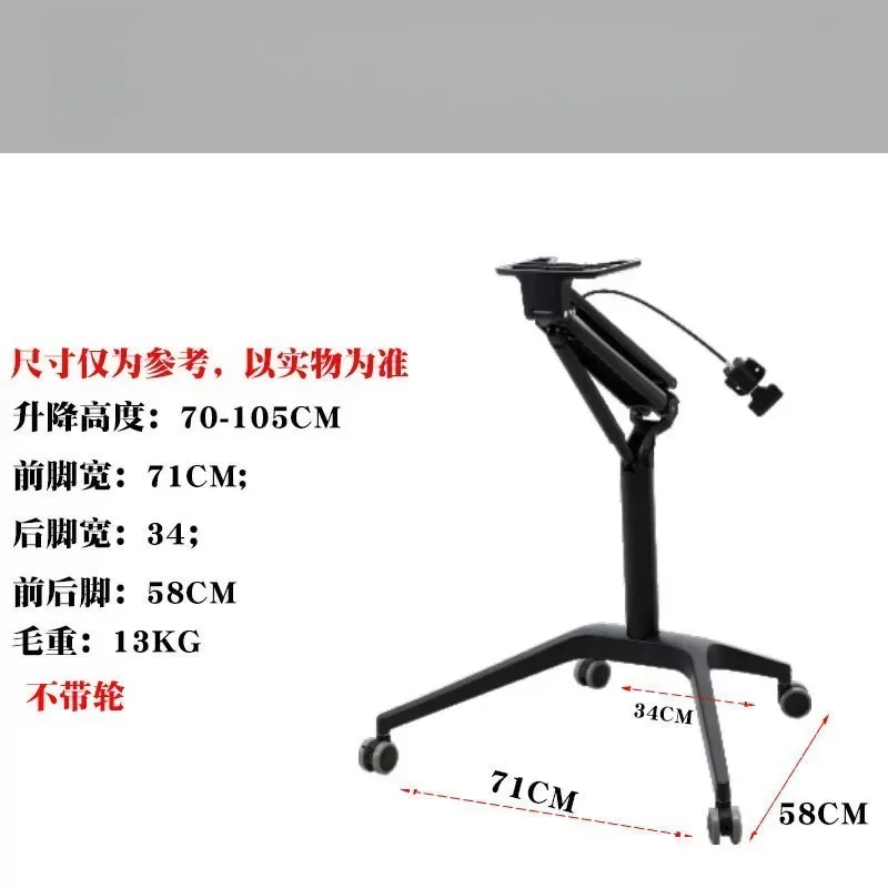 Pneumatic lifting table rack Mobile lecture table Ergonomic home learning table
