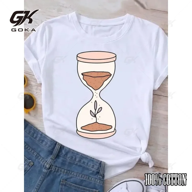 Fashion Cotton T-shirt Book Coffee Trend New 90s Clothing Summer Short Sleeve Women Print Casual Clothes Tee T-shirt Female Top