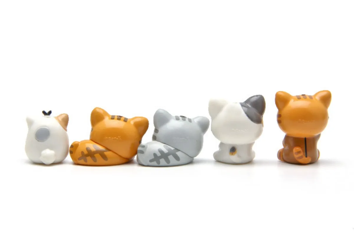 5/6 sztuk Rilakkuma Mini Anime rysunek postać z kreskówki modele kolekcje ozdoby modele dekoracje na biurko Party prezenty dla dzieci