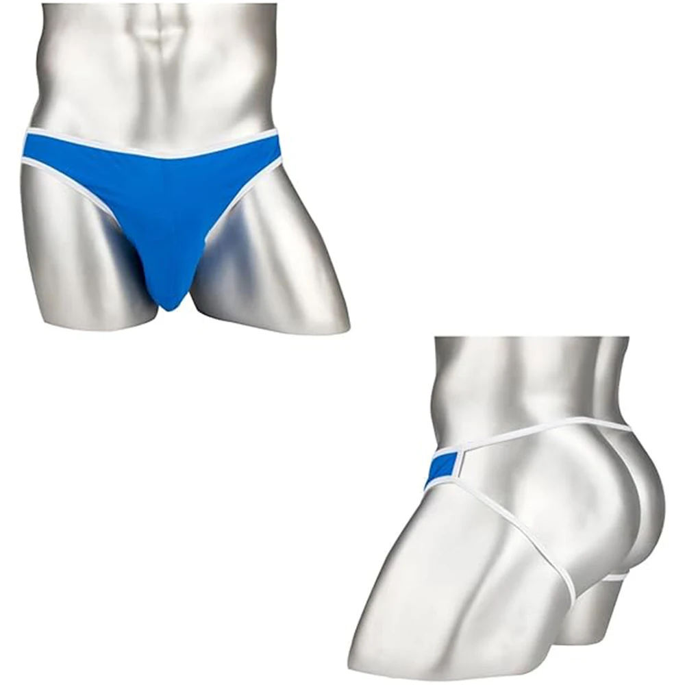 Jinshi Men's Mesh Jockstrops Underwear Beathable Soft Thong G String Men Briefs