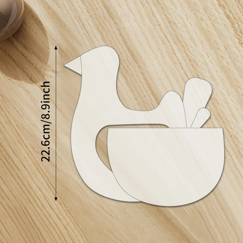 5pcs Chicken Oven Mitt Pattern Sewing Template