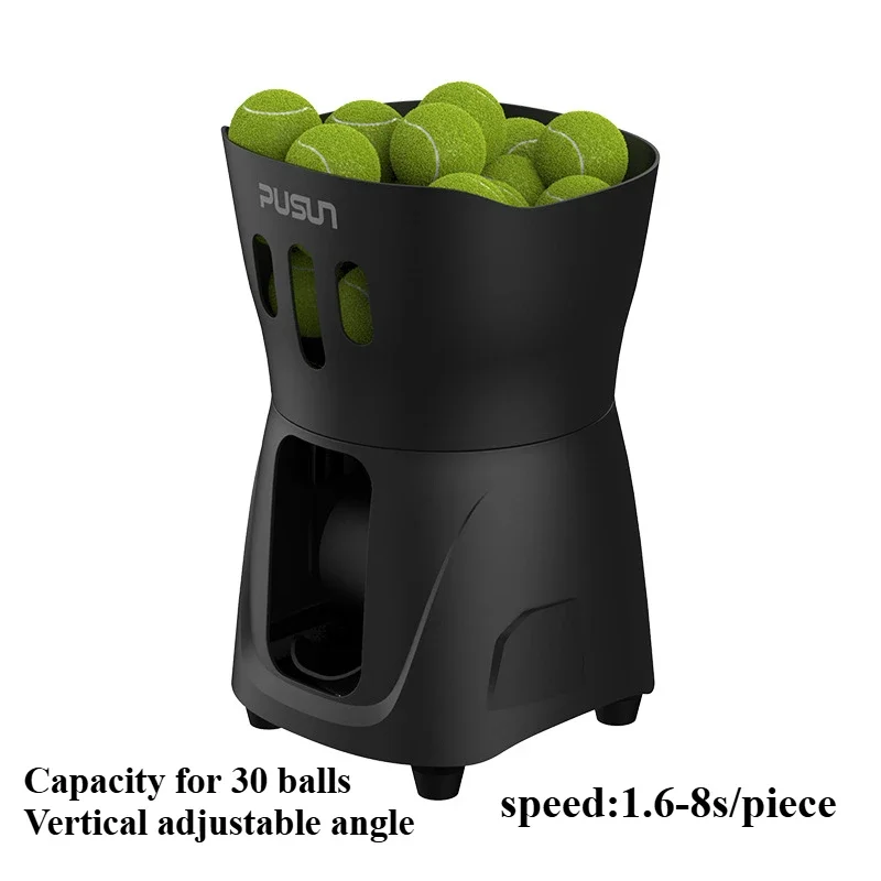 tennis serve machine mini indoor portable trainer automatic throwing Capacity for more than 30 balls Vertical adjustable angle