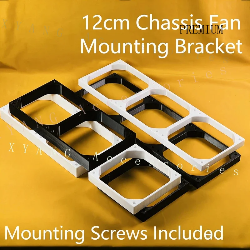 N+ 12cm Computer Cooling Fan Heighten Holder Fake 360 Radiator Modification Bracket Fan Riser Spacer with Free Screws