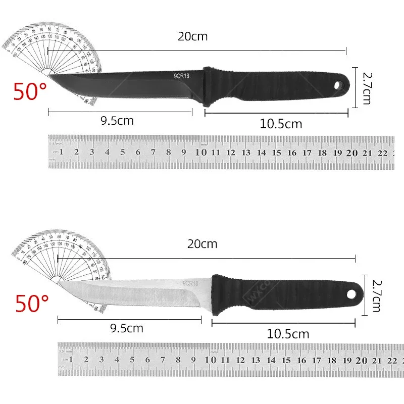 WXCOO Stainless Steel Boning Knife Meat Cleaver Knife Fruit Knife Beef Lamb Knives Kitchen Knives for Cutting Vegetables Peeling image 6