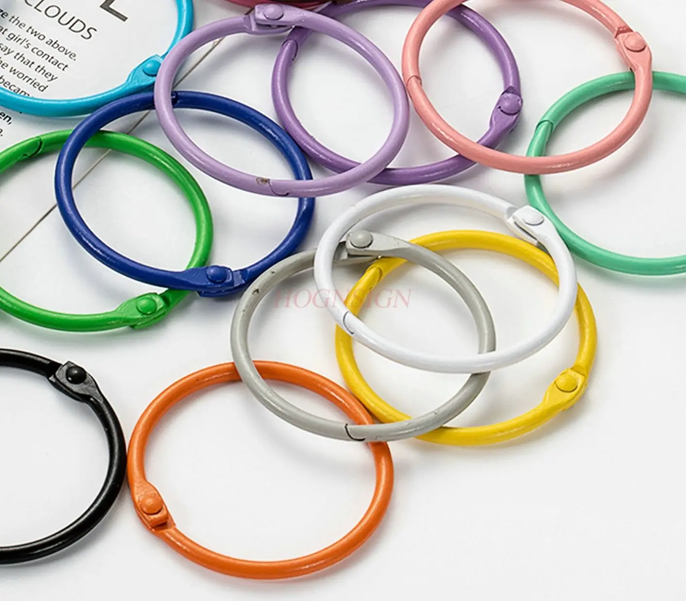 10PCS card ring hinges DIY handmade keychain material jewelry accessories buckle