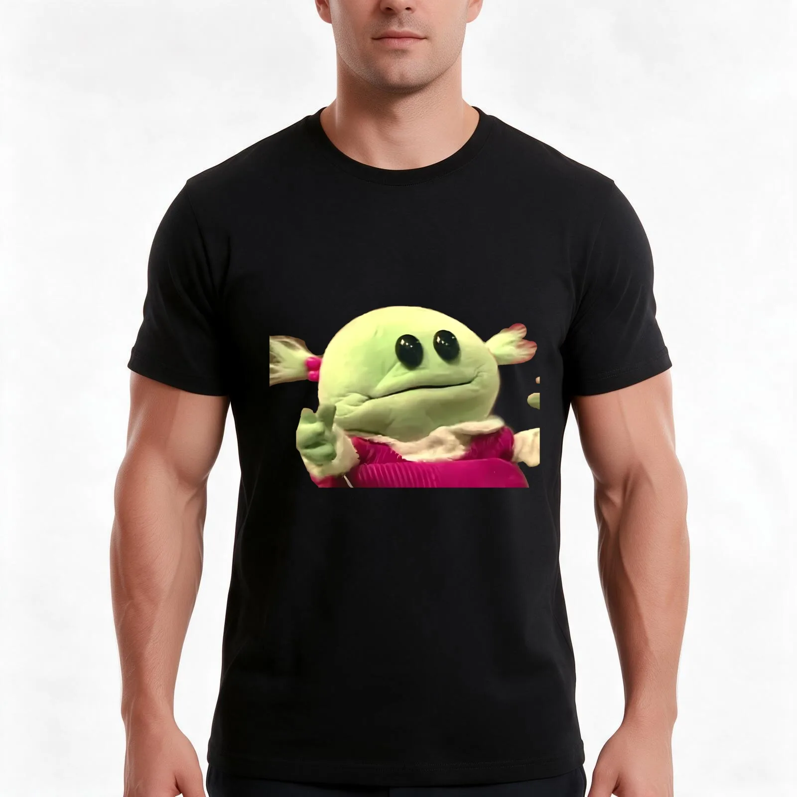 Mona Peepo T-Shirt, Summer Casual Cotton Tee, Oversized Streetwear Tops, Vintage Graphic Print, Loose Fit Short Sleeve