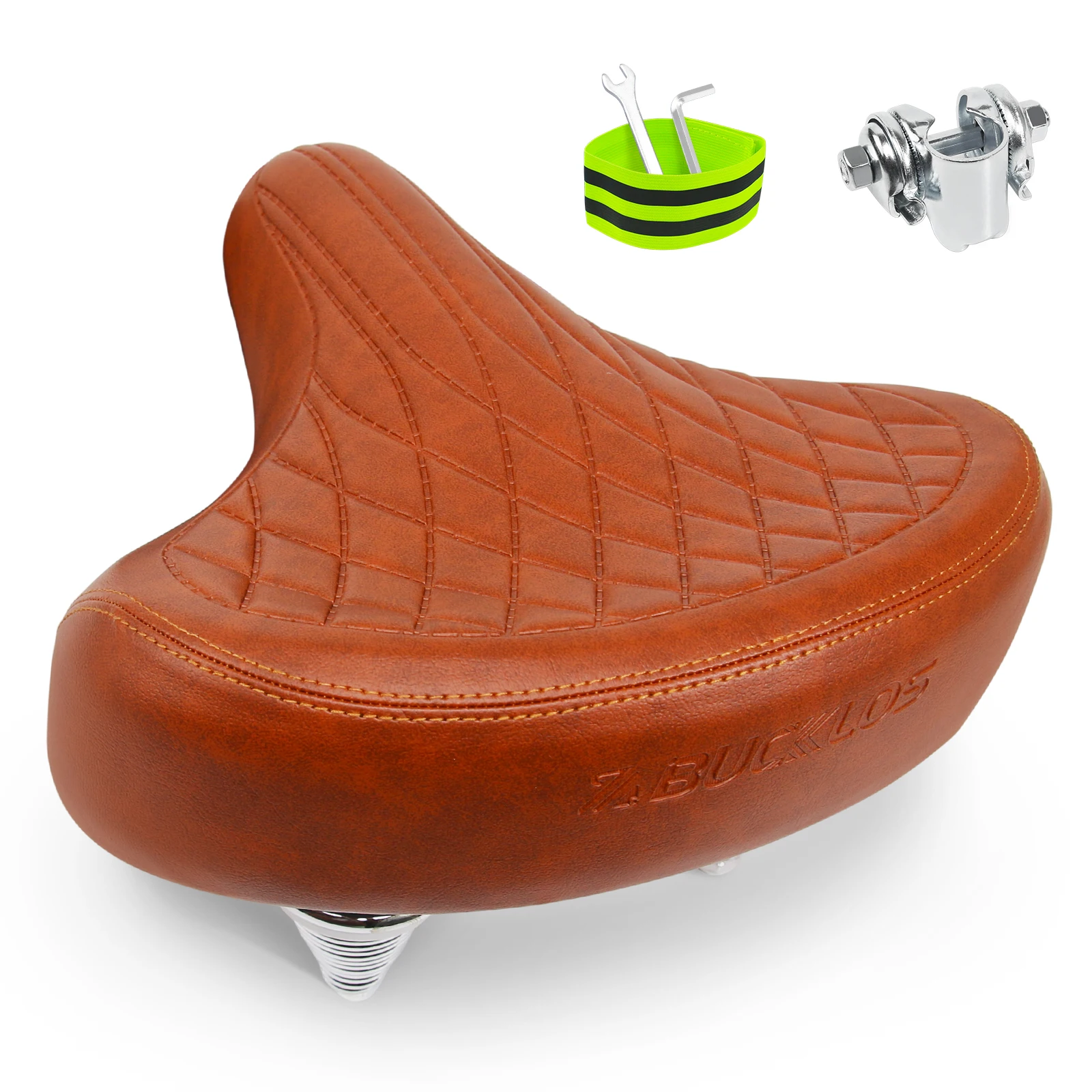 BUCKLOS Oversized Fietszadel Ergonomisch Verbreden Dikker Road Mountainbike Zadel Zacht Comfortabel Schokabsorptie Fietszadel
