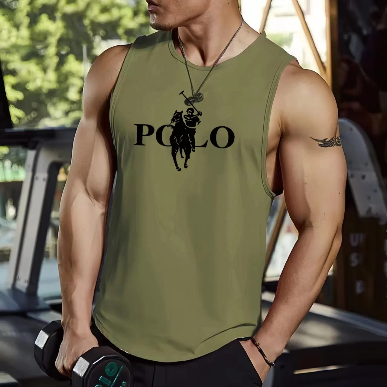 Sommermode ärmellose Weste Outdoor-Sportweste Lauf-Fitness-Sweatshirt schnell trocknendes Sport-T-Shirt atmungsaktives Herren-Oberteil – Detail 9