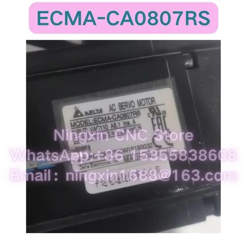 Used  ECMA-CA0807RS Servo Motor Functional test OK Fast delivery