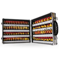 ALLSOME 100 sztuk/zestaw 1/4 Cal Shank węglika wolframu frez do obróbki drewna HT1192