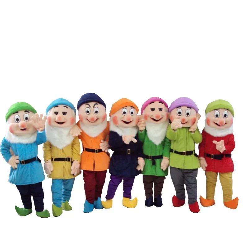 Cosplay princess Snow White and 7 Dwarfs character Mascot costume Advertising perform Fancy Dress birthday Party Animal carnival