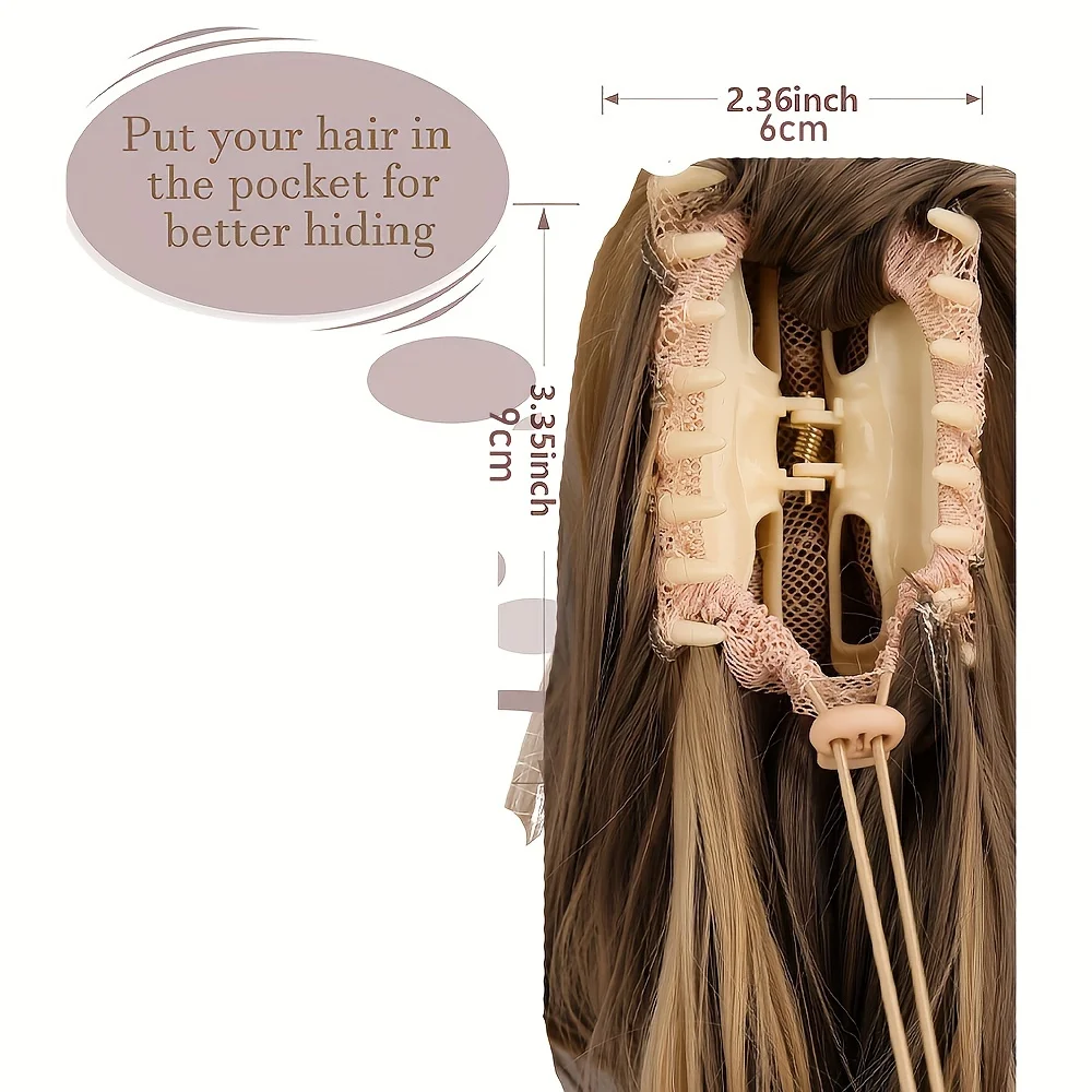 12inch Short Curly Claw Ponytail Extension Clip In on Hairpiece with Jaw/Claw Synthetic Fluffy Pony Tail For Women Girls
