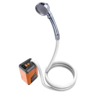 Portable Electric Shower Pump for Outdoor Camp, rechargeable battery, fed, waterproof, beach, pet irrigation 8 Main Sales Shoe Camping - №5