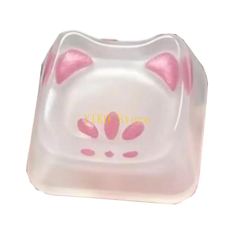 K32C OEM Profile Cats Ear Resin Keycap for Mechanical Keyboards Accent Styling Use