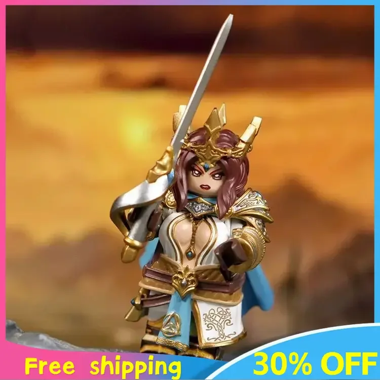 

5cm New Knights of The Round Table Guinevere King Arthur Action Figure Pripheral Assembled Building Blocks Model Crafts Gift Toy