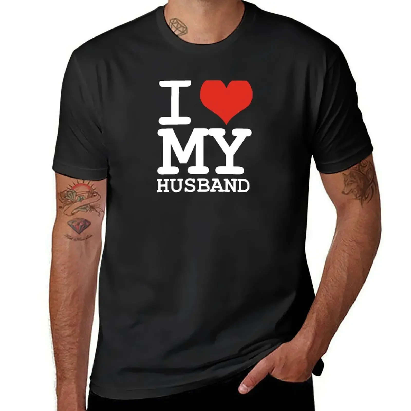 

I love my husband T-Shirt summer tops vintage t shirts for men