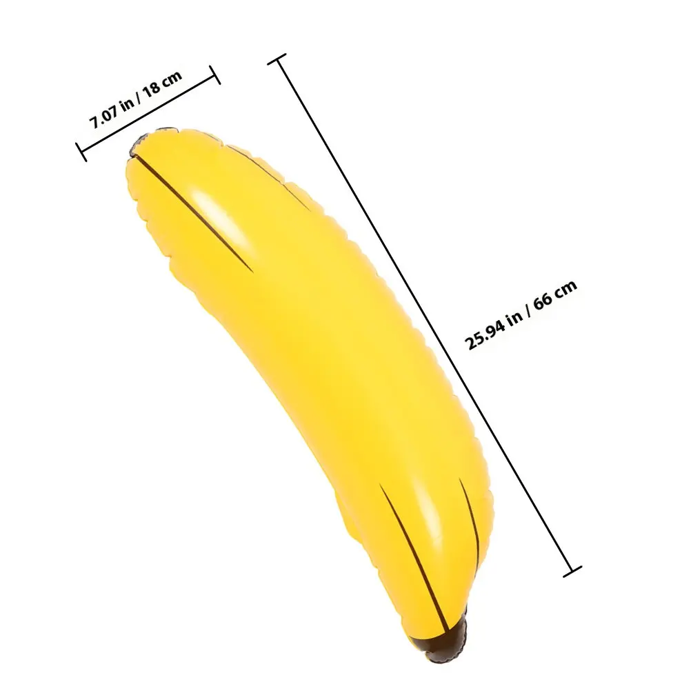 8Pcs Banana Inflatable Big For Pool Party Decor Pool Props Giant Blow Up Bachelorette Decoration Supplies